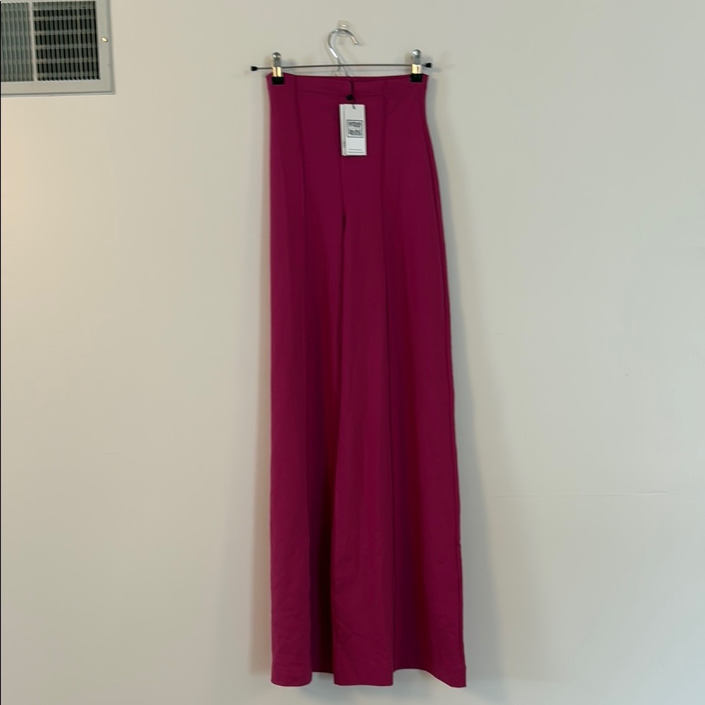 Pink wide leg pants